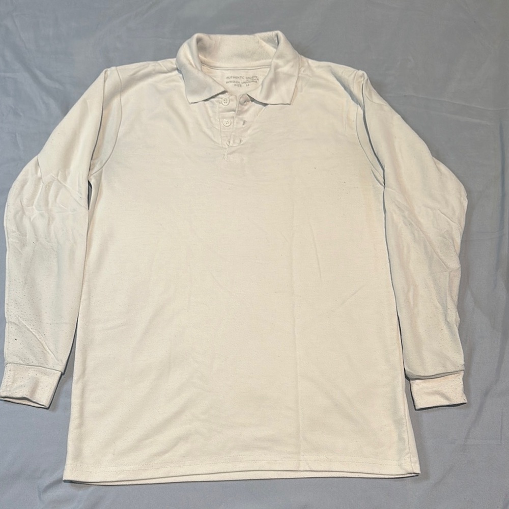 White Long Sleeve School Uniform Shirt
